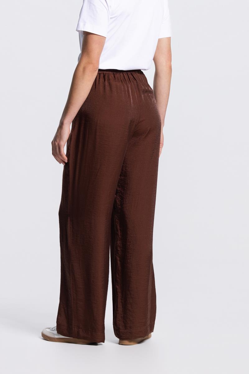 PIPPA WIDE LEG PANTALON IN BRUIN