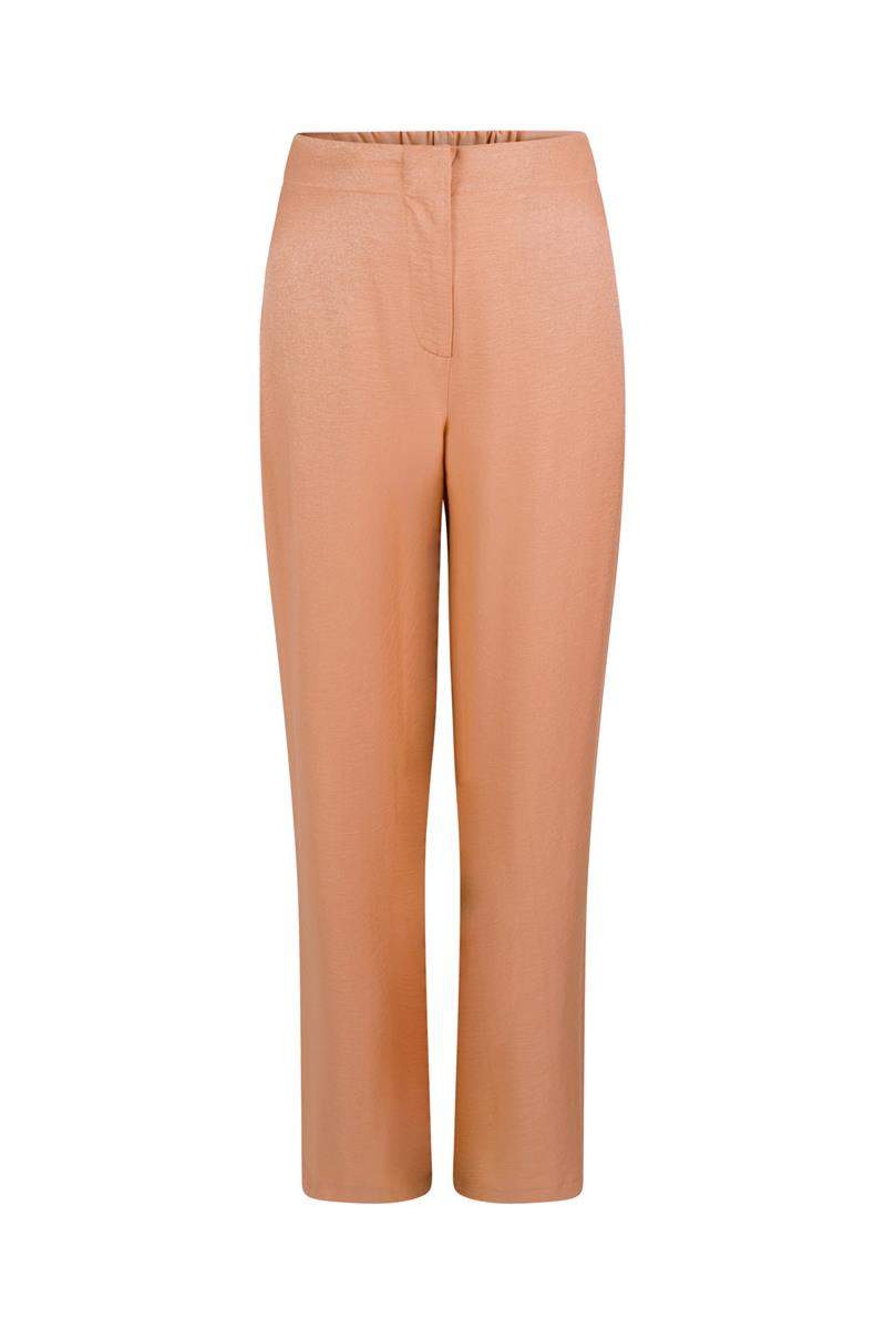 PAM WIDE LEG PANTALON IN DONKER PERZIK