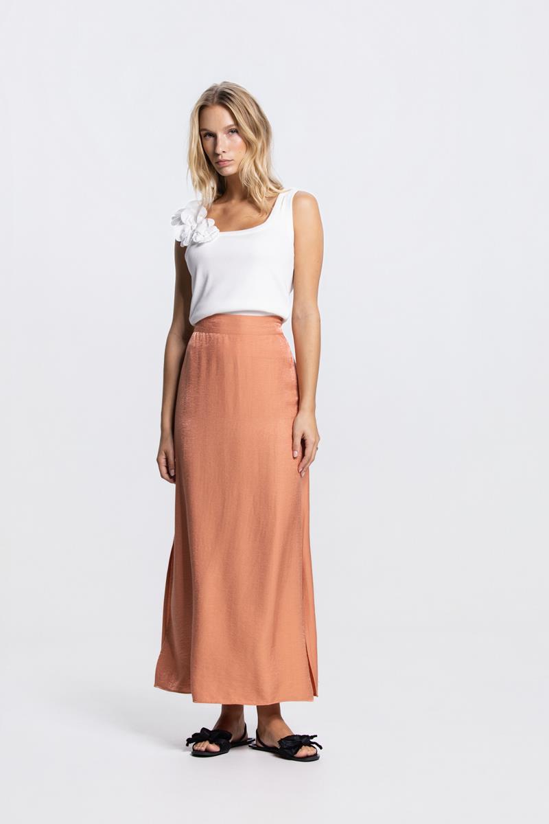 RHODE TOP MET BLOEMDETAIL IN WIT