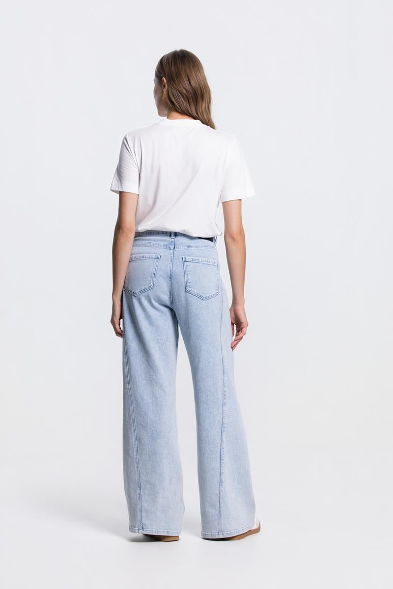 VALESKA PRINT T-SHIRT IN WIT