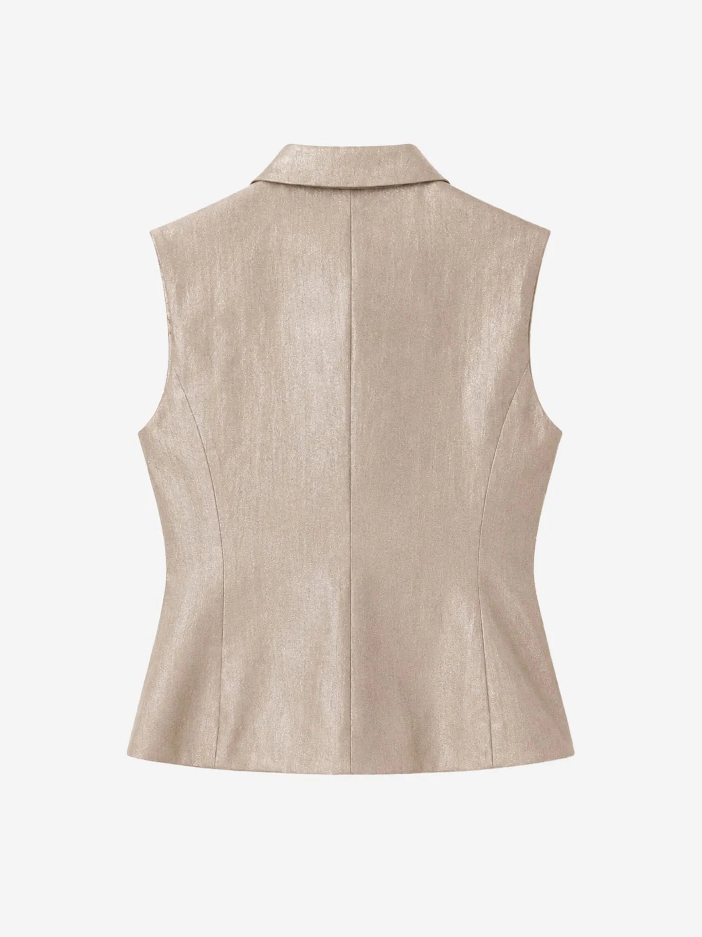 Glanzend gilet
Orlando Waistcoat hummus