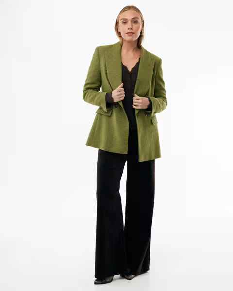 Wool vichy check blazer