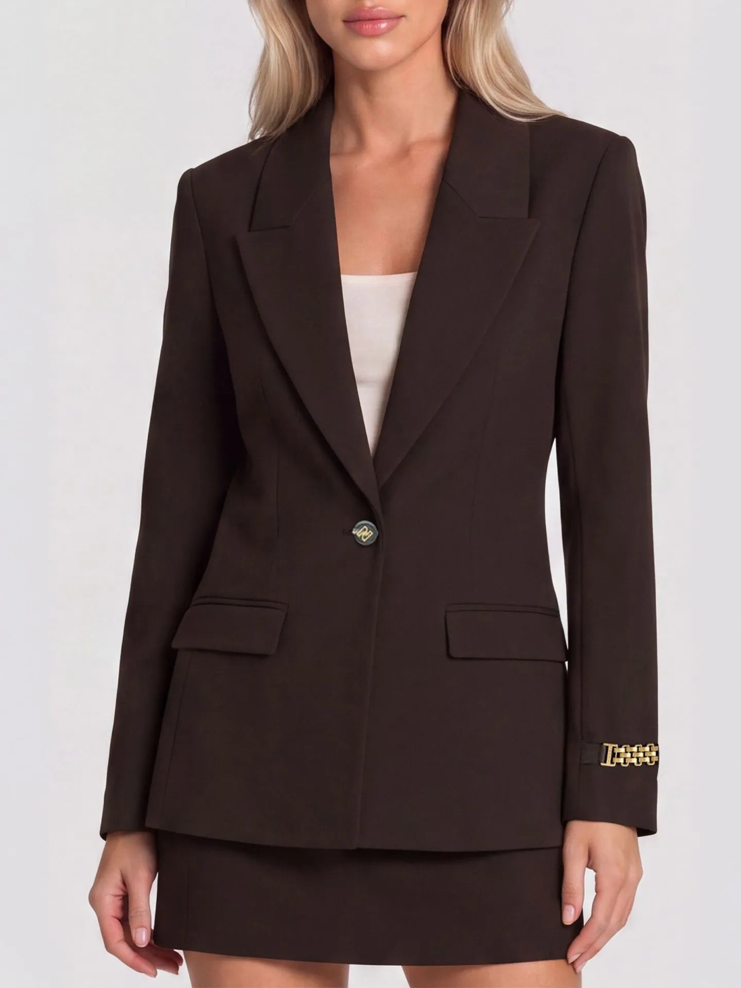 Aisley Blazer Double-breasted blazer met elegante fit