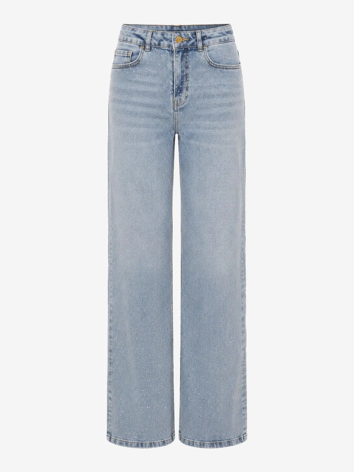 Jeans met strass steentjes