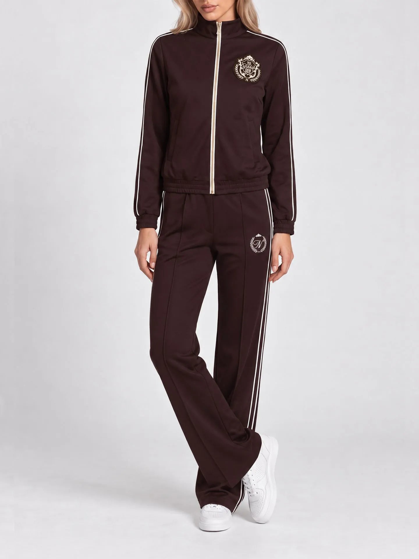 Alara Pants Track pants met gestreepte biezen