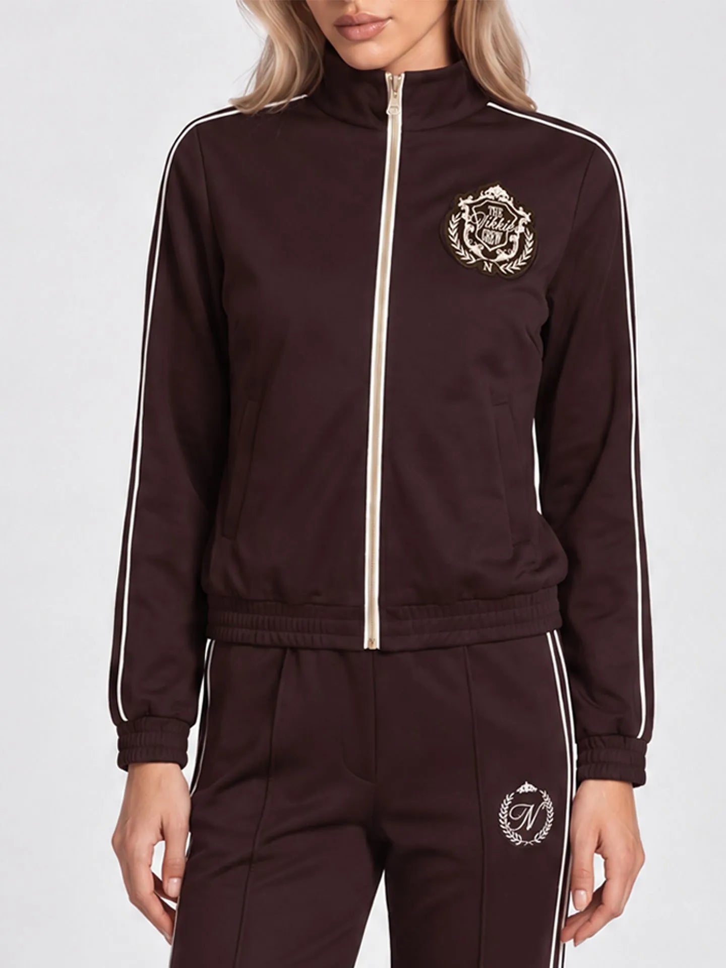 Alara Jacket Track jack met gestreepte biezen
