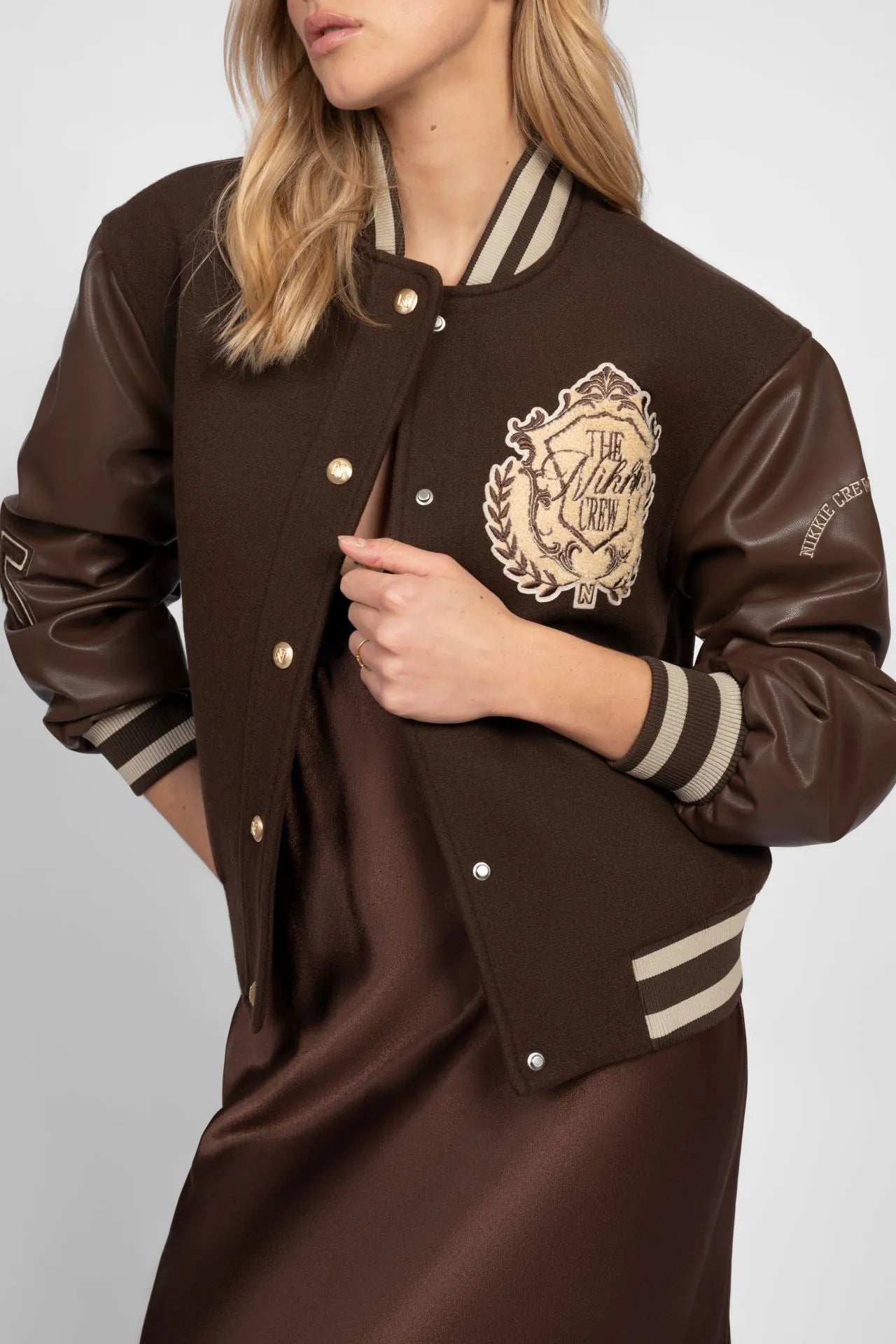 Audra Bomber Jacket Chocolate Torte – Nikkie