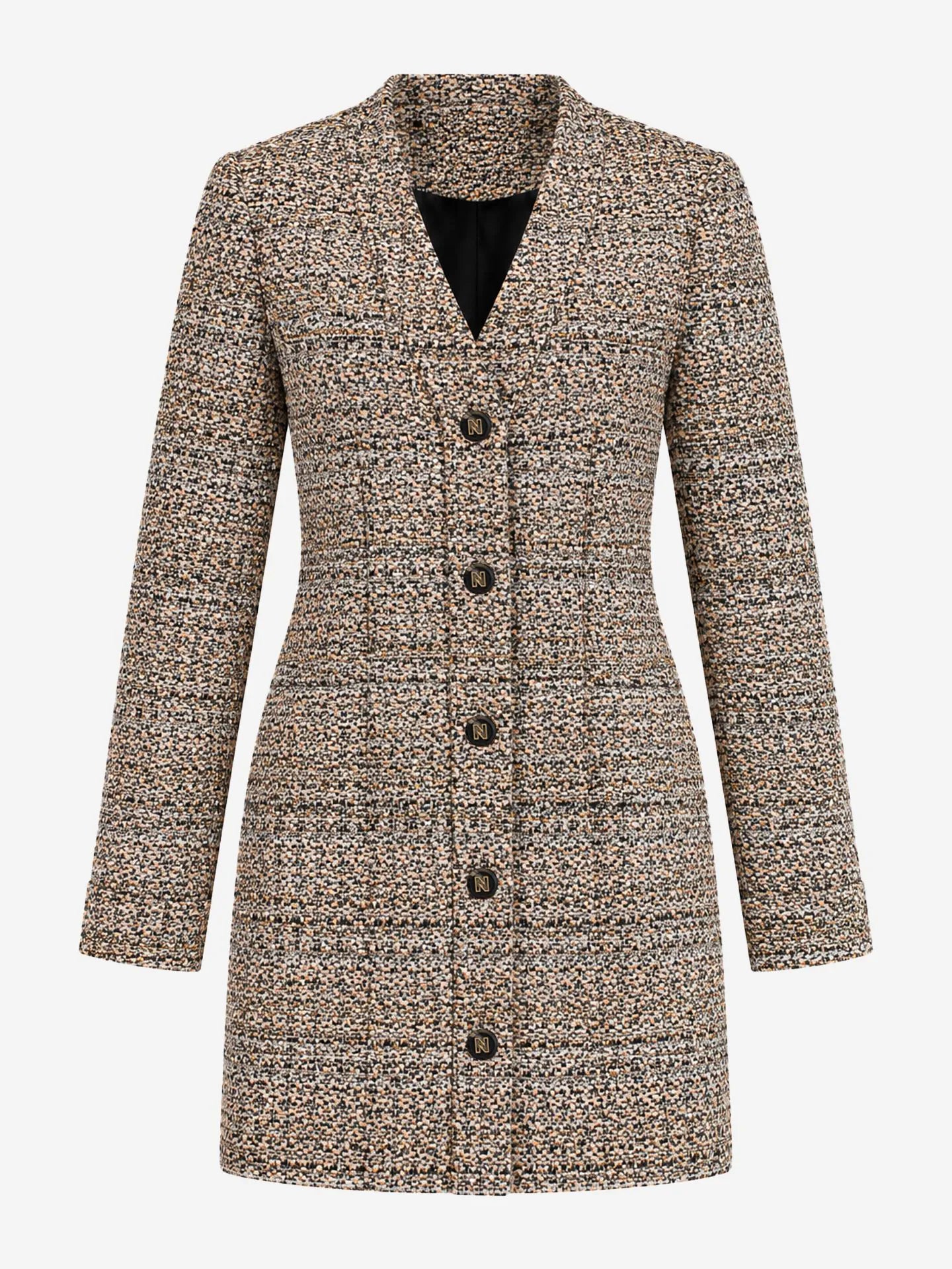 Azaria Blazer Dress Boucle blazerjurk met luxe uitstraling