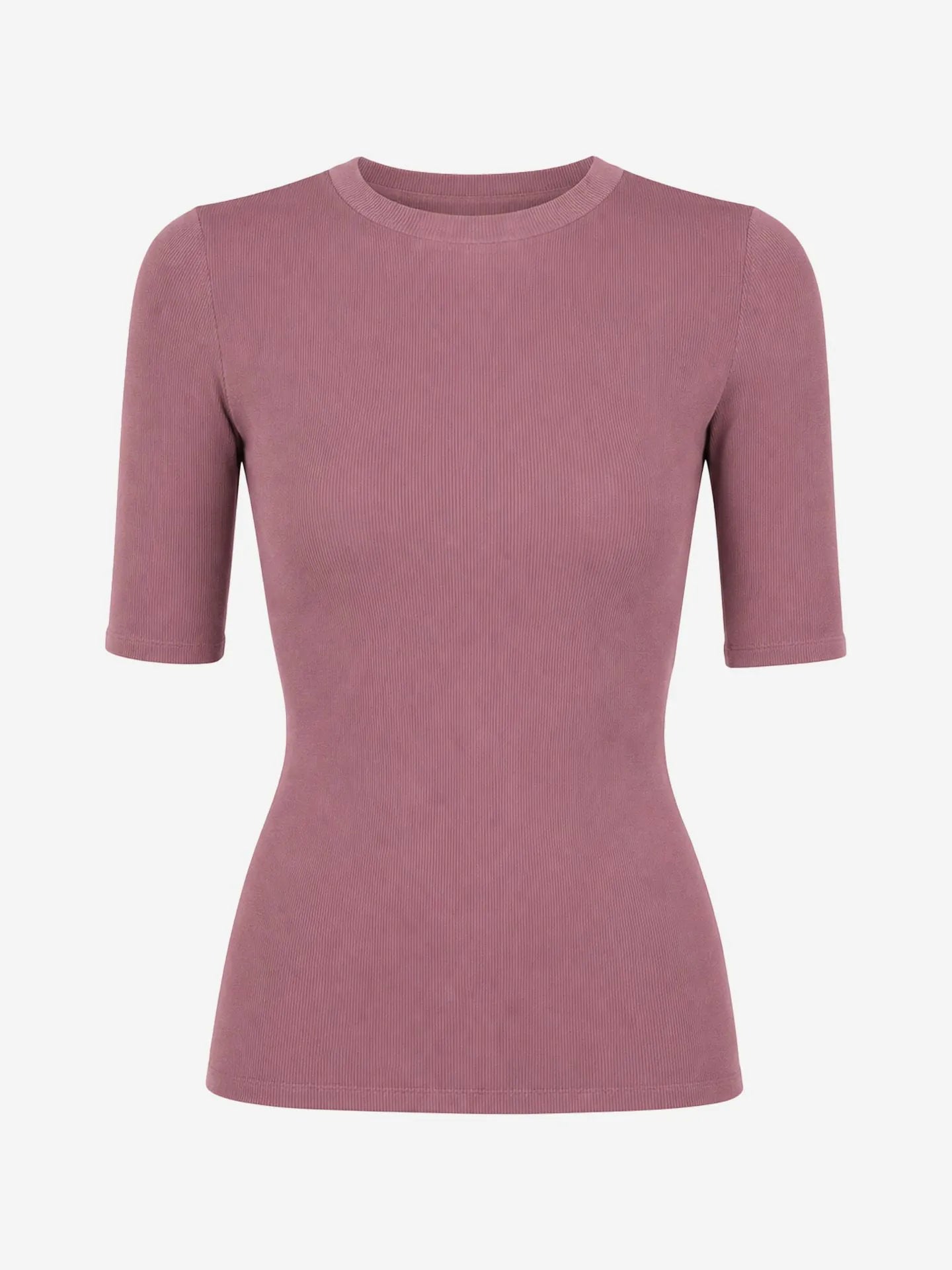 Basis top met korte mouwen