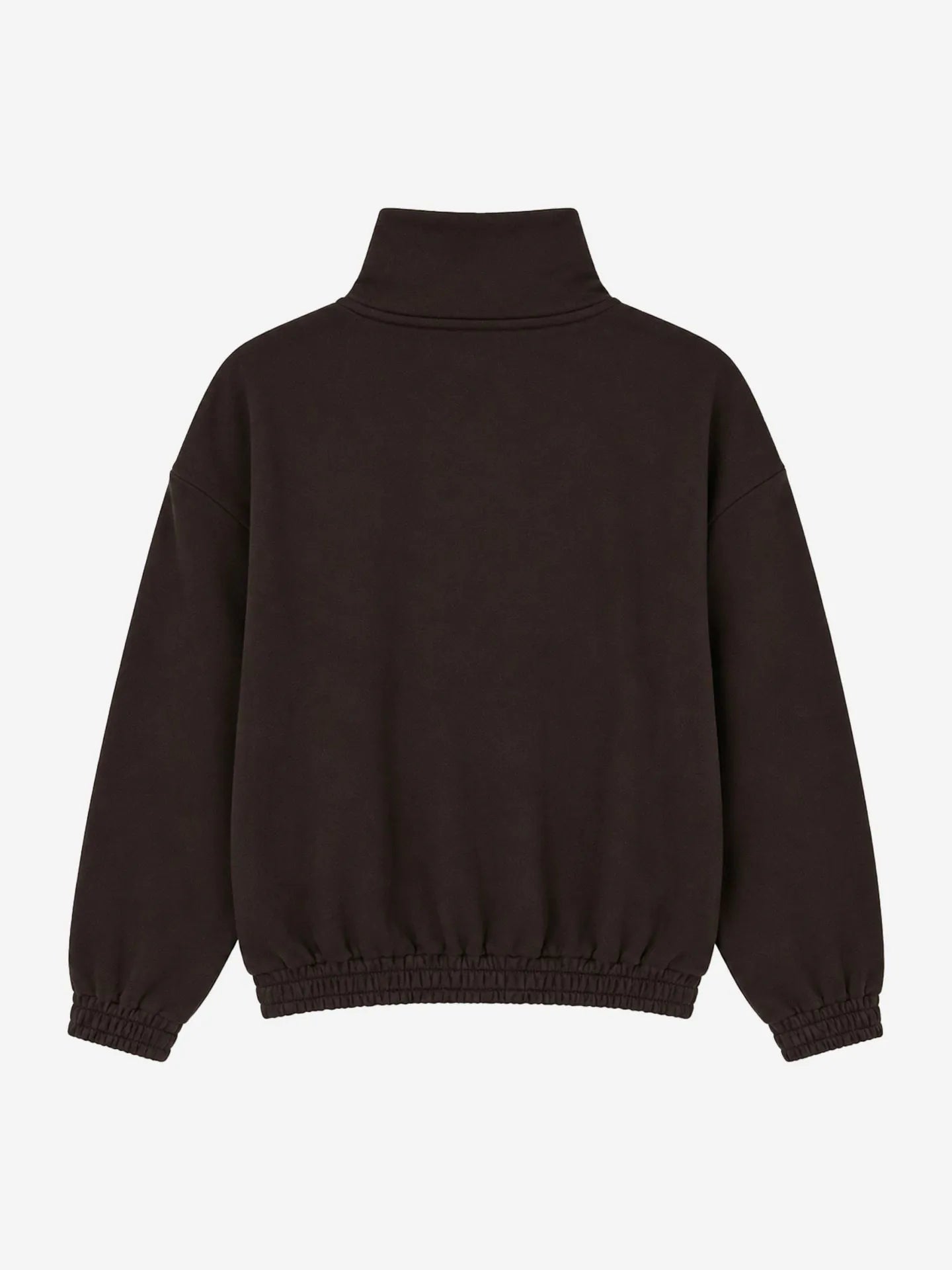 Sweater met half-zip en openstaande kraag