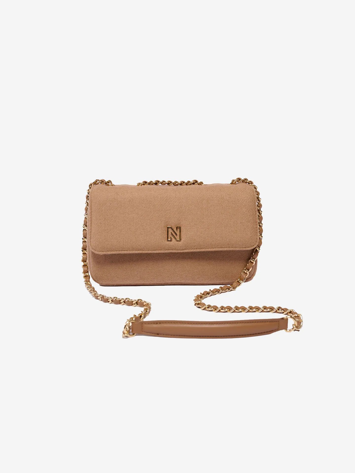 Ann Wool Shoulderbag Dark Péach – Nikkie