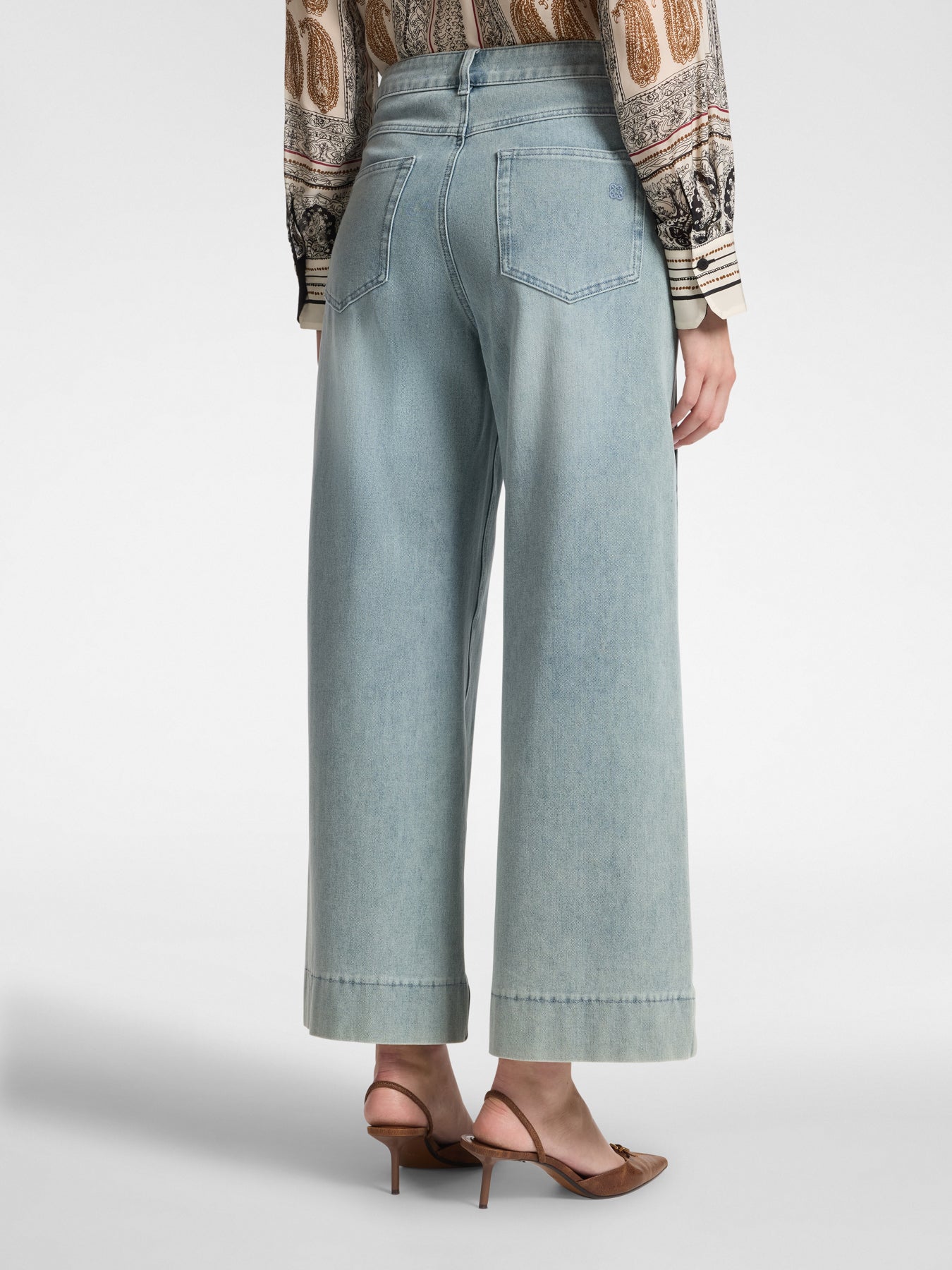 Jeans wide leg verwassen