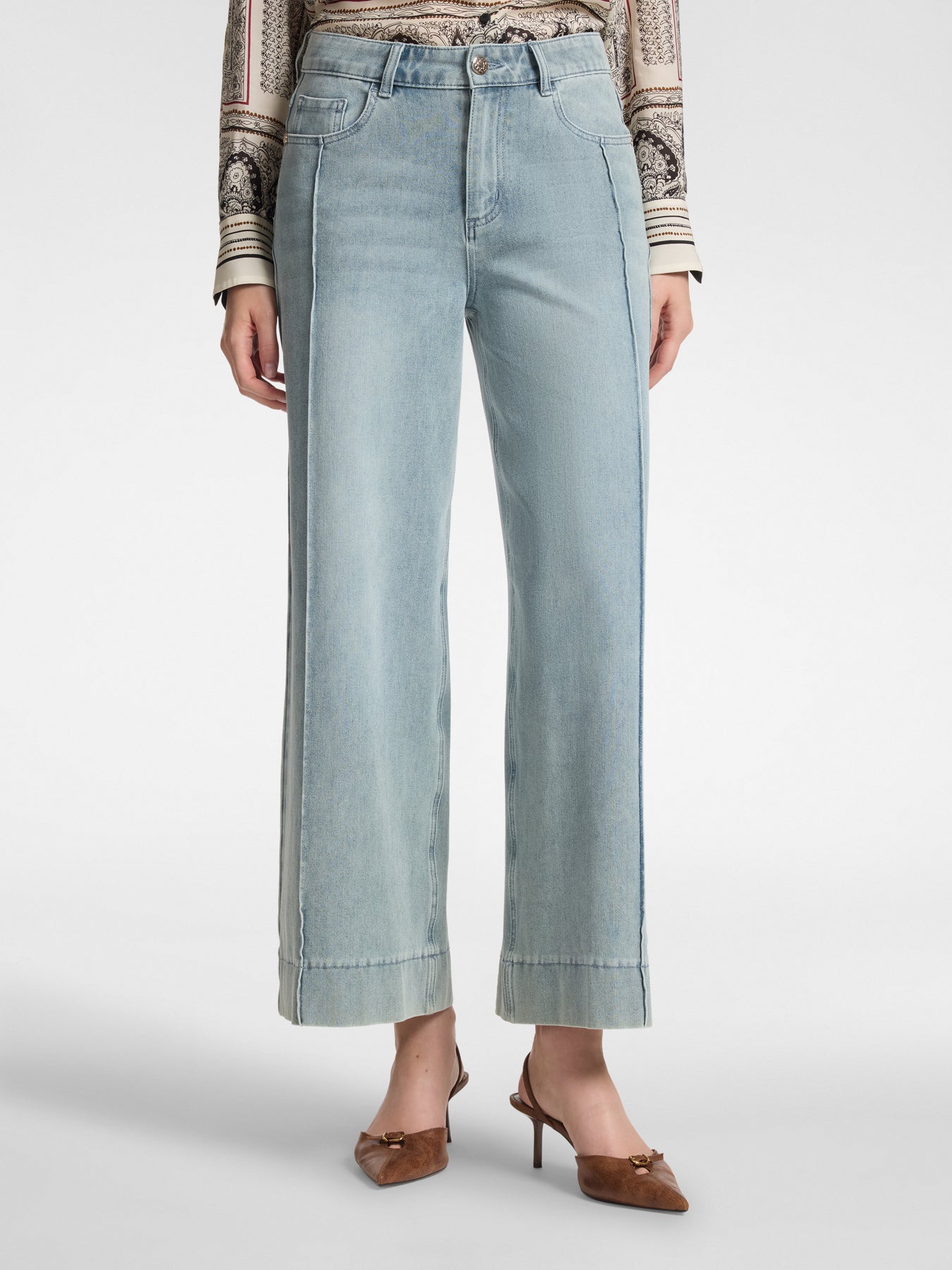Jeans wide leg verwassen