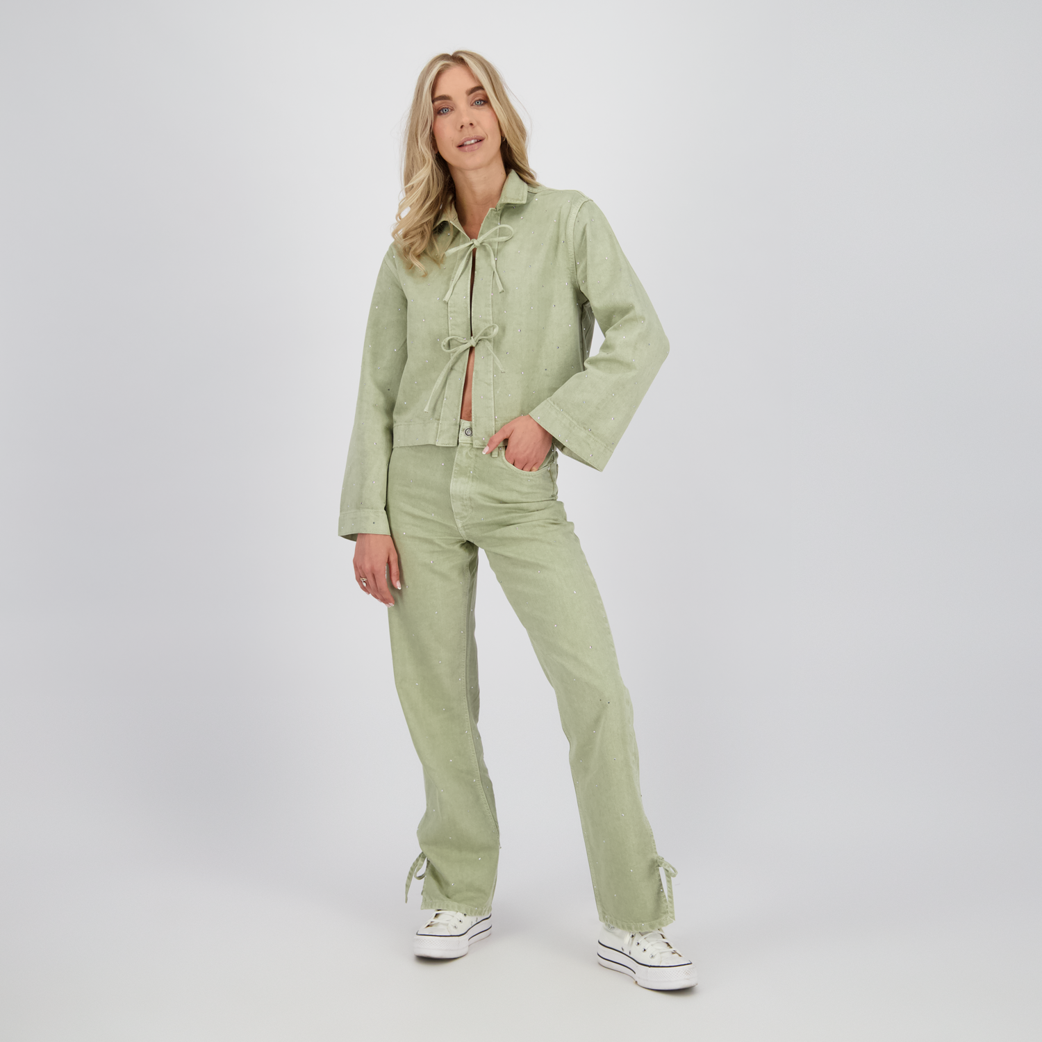 Raizzed Nova Jeansjack – Old Green