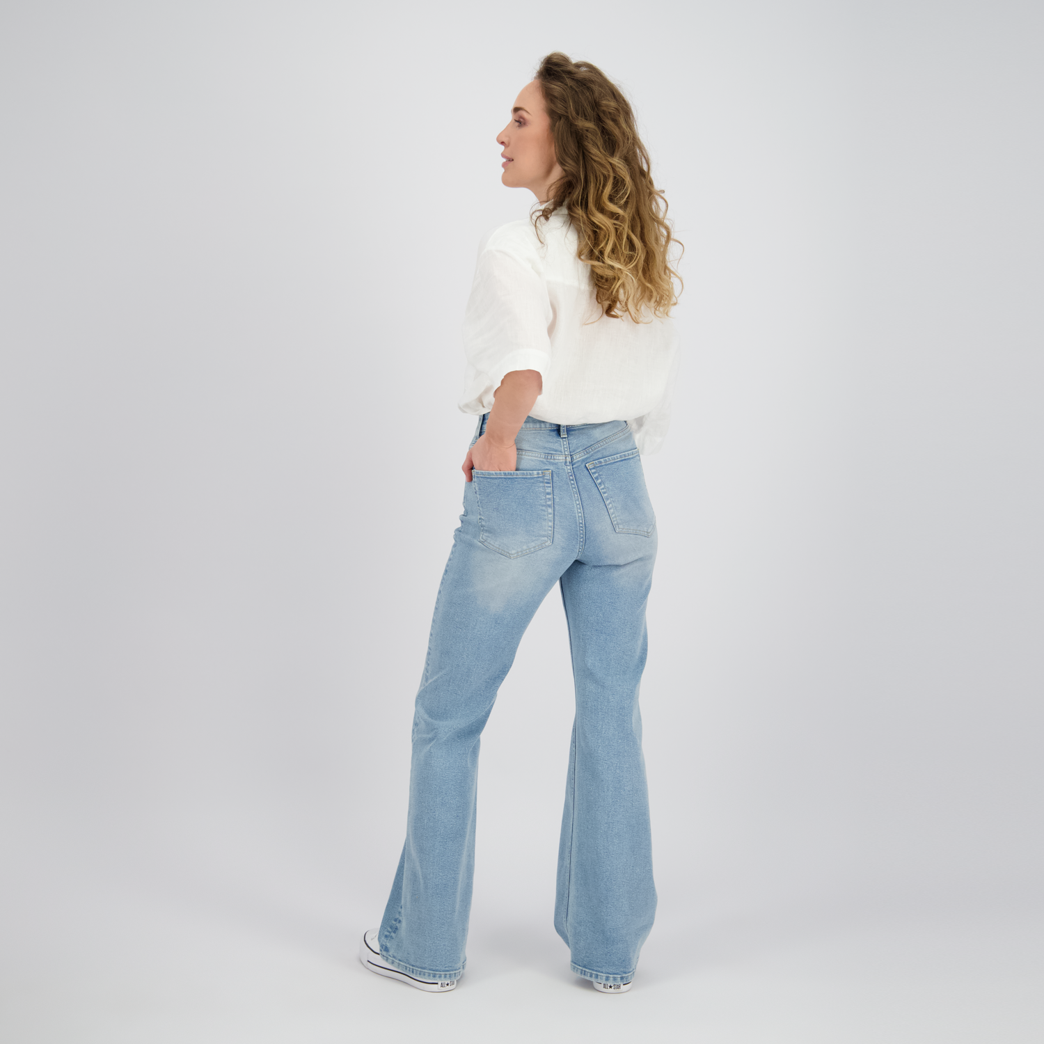 Raizzed Sarah Flare Jeans – Blauw