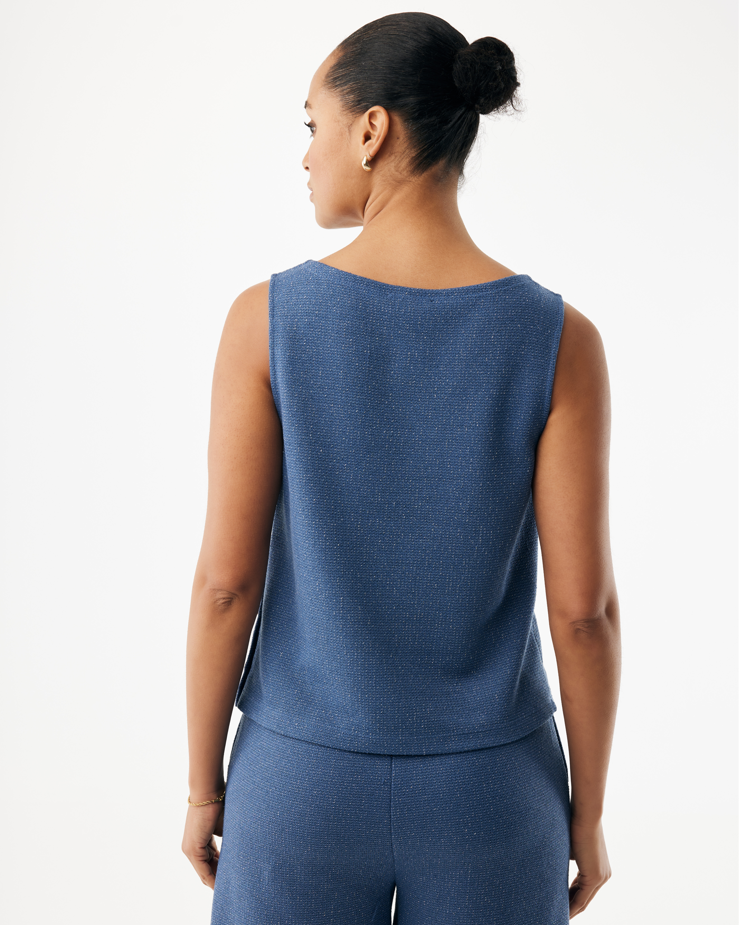 Jersey Jacquard Shorts – Mexx | Helderblauw met Shimmer