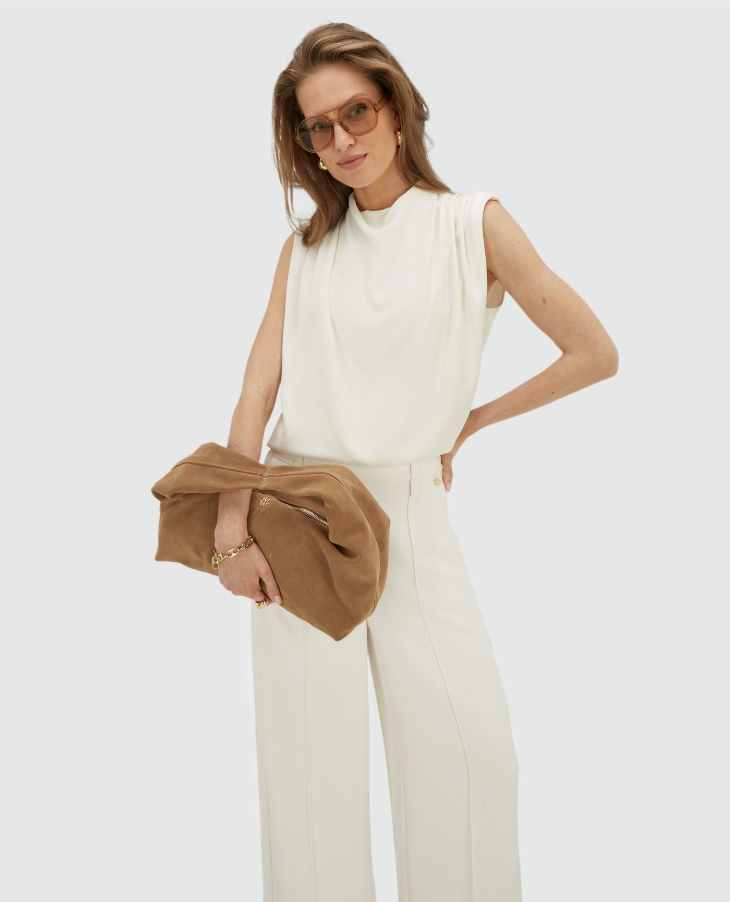 KIANA - Losvallende top - Off White