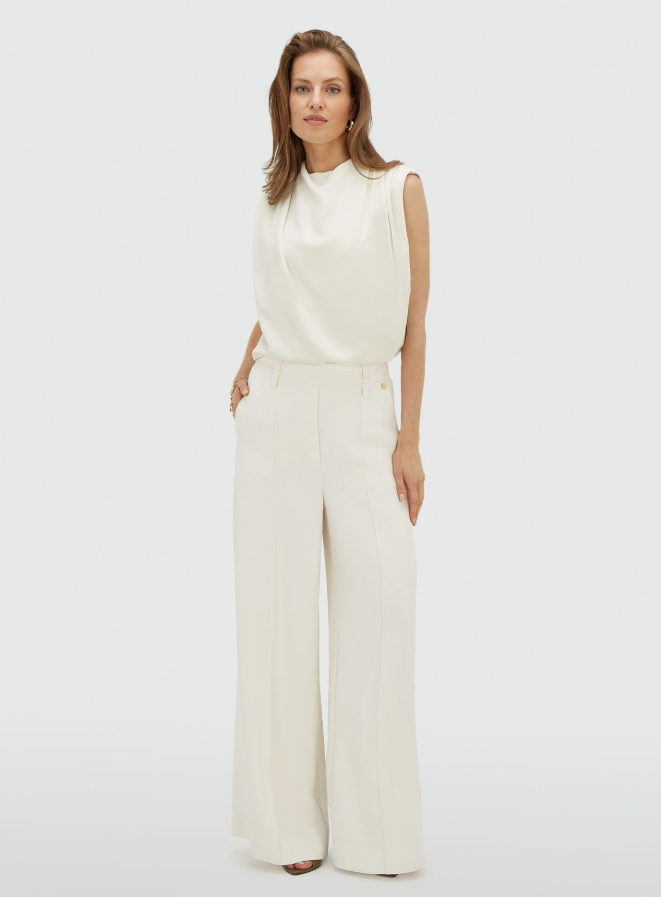 KIANA - Losvallende top - Off White