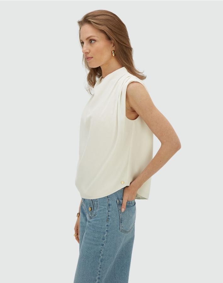 KIANA - Losvallende top - Off White