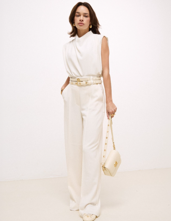 KIANA - Losvallende top - Off White