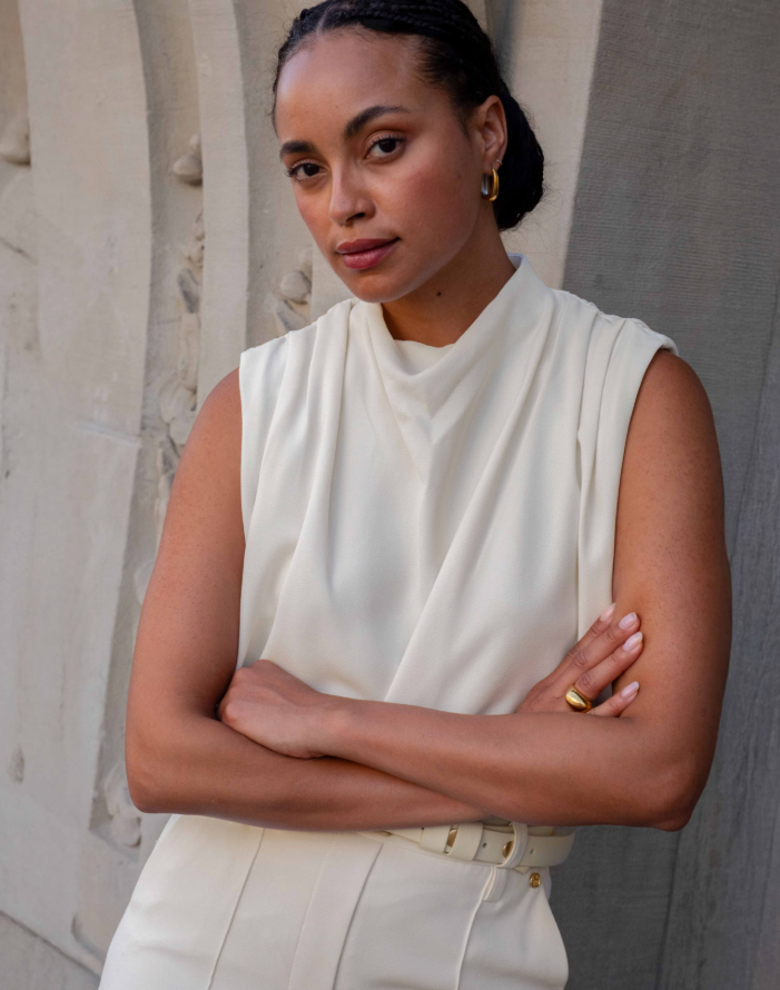 KIANA - Losvallende top - Off White