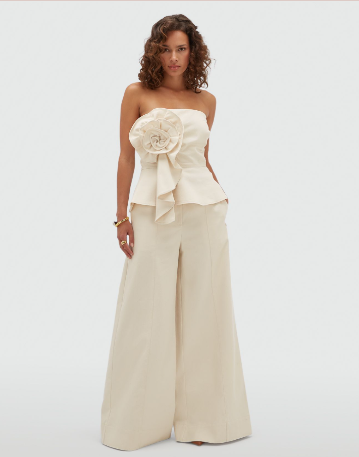 Bustier in de kleur Ecru