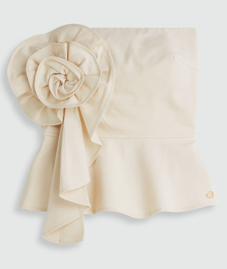 Bustier in de kleur Ecru