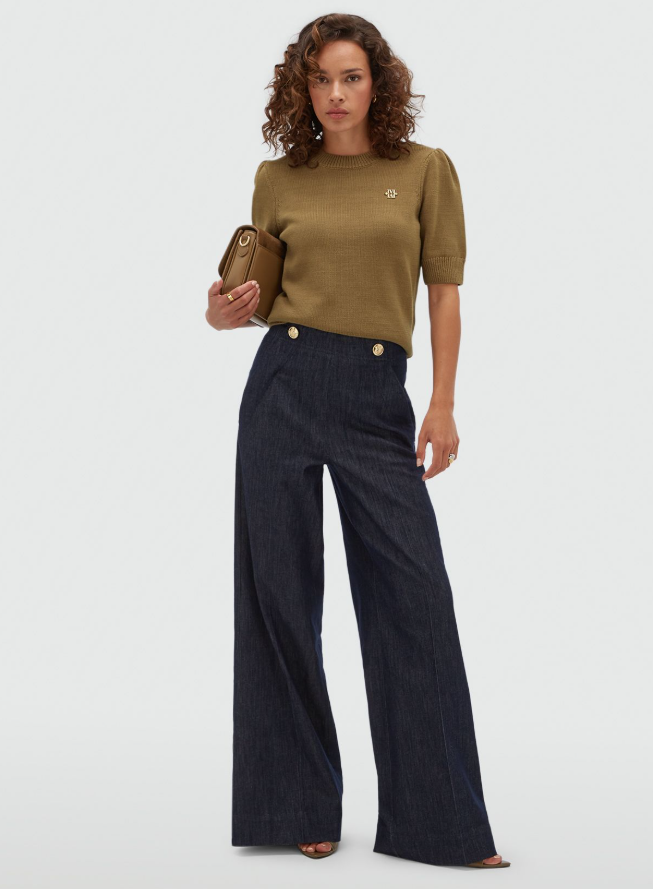 BRENT fitted sweater - khaki