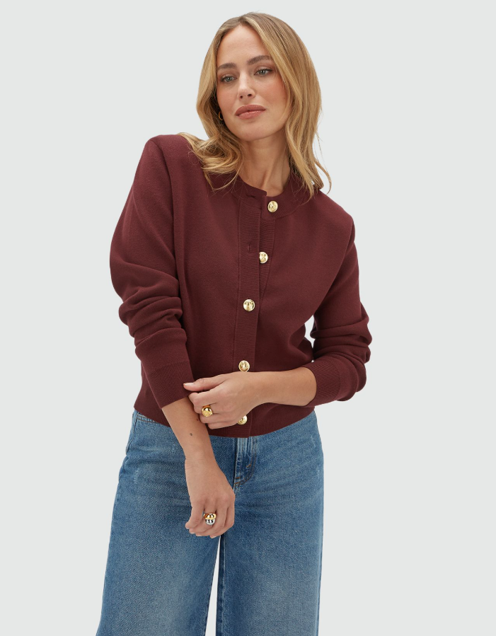 FLISS regular fit vest - burgundy