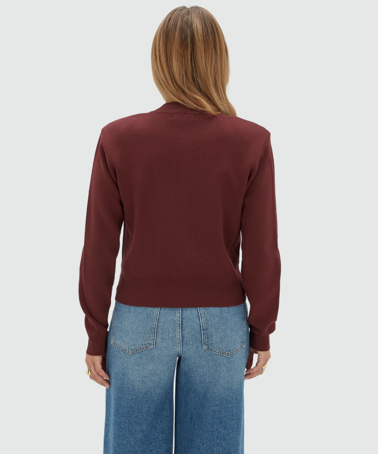 FLISS regular fit vest - burgundy