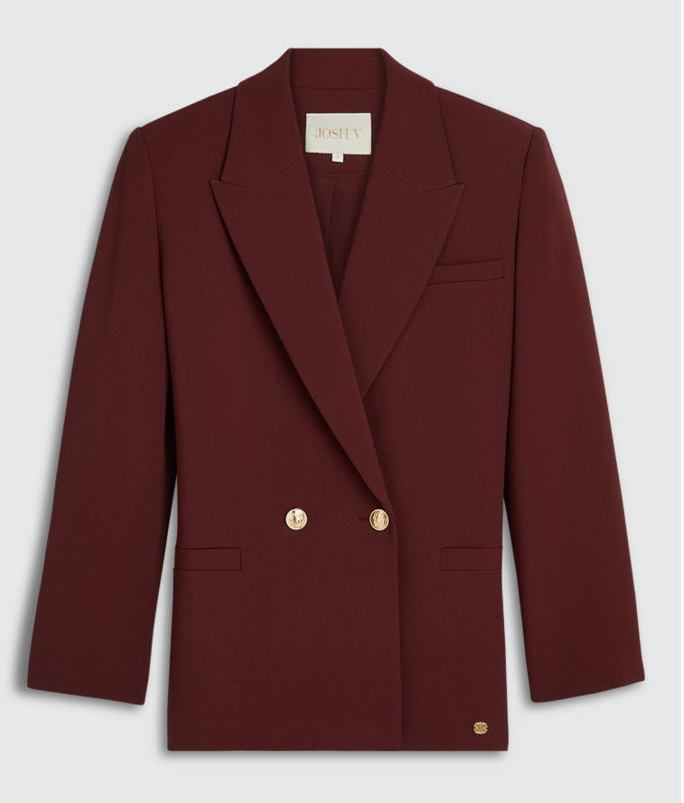 DEE oversized blazer - burgundy