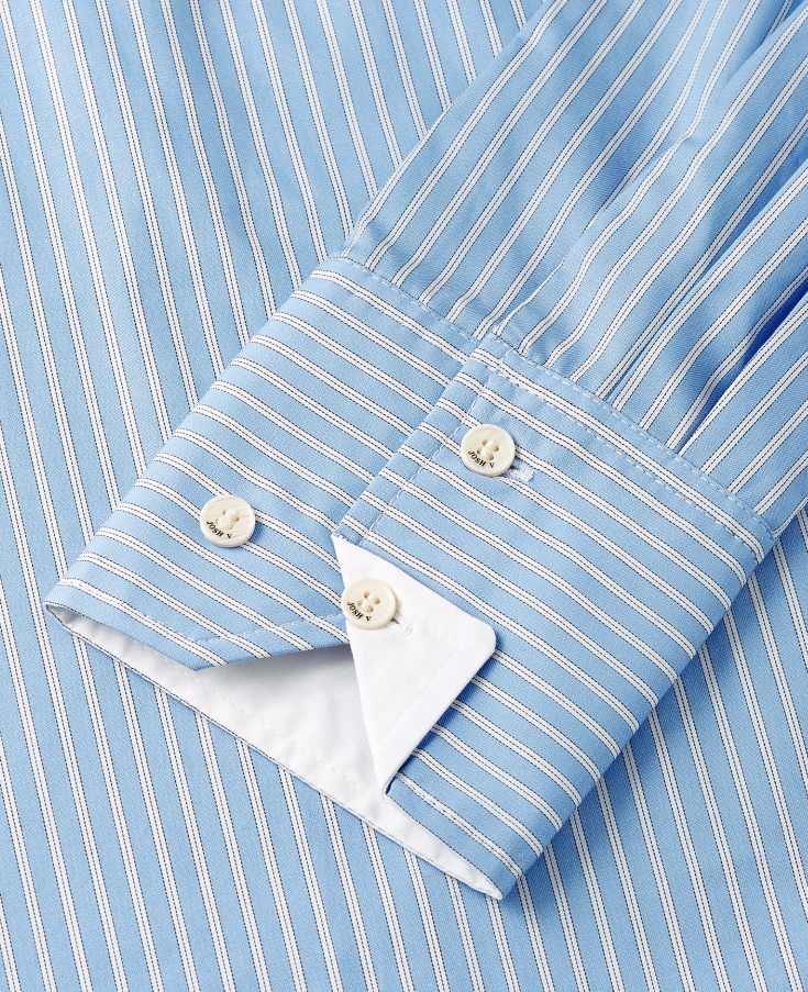 SISSIE oversized blouse - frozen blue stripe