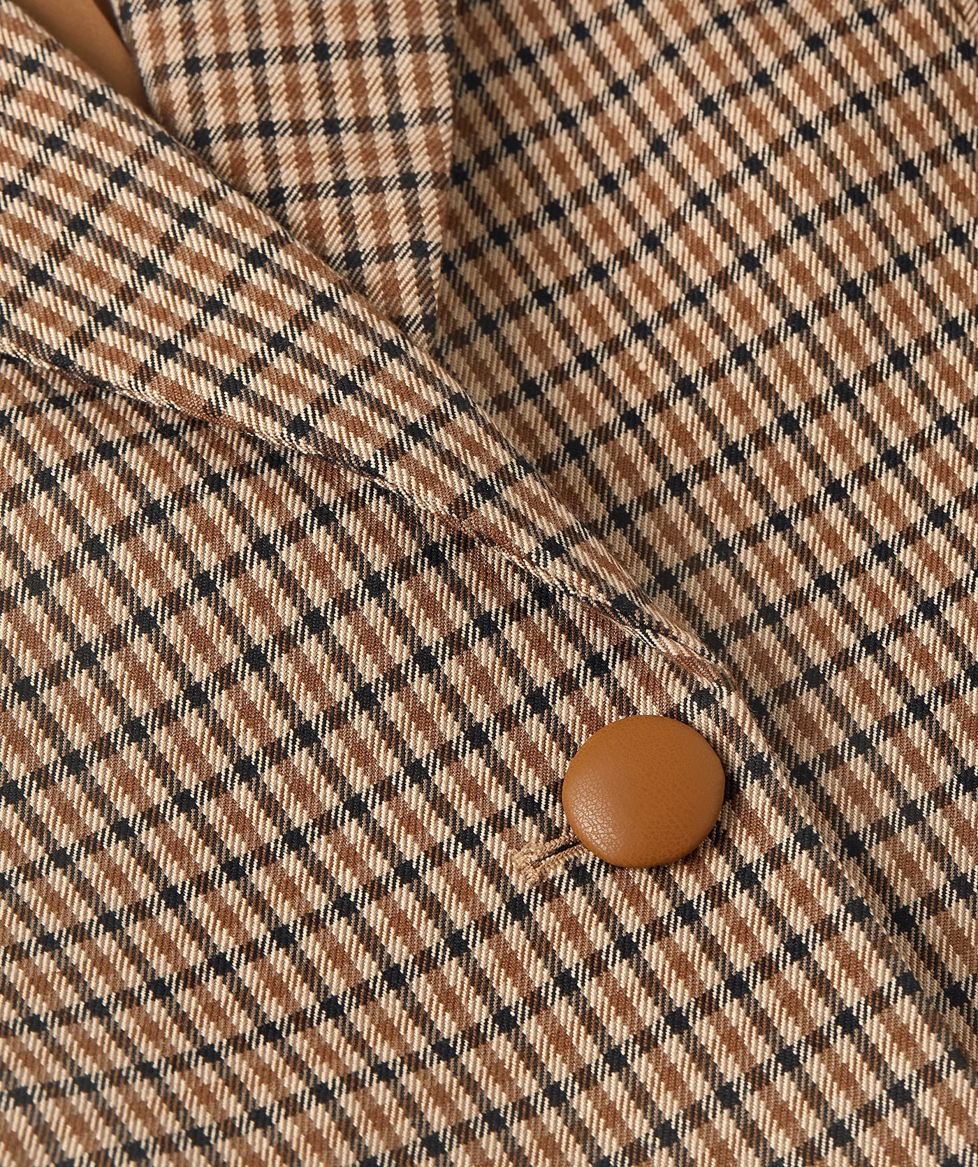 JV-BERYL getailleerde blazer - brown check