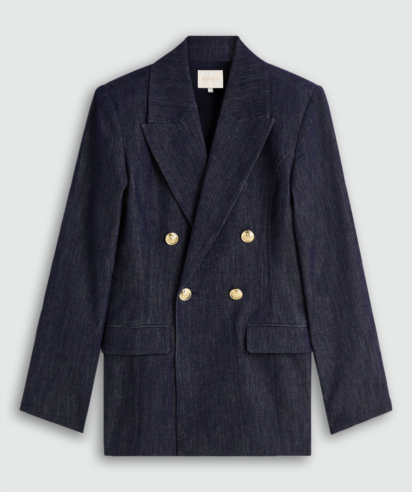 JV-BLUEBELL fitted blazer - dark blue chambray