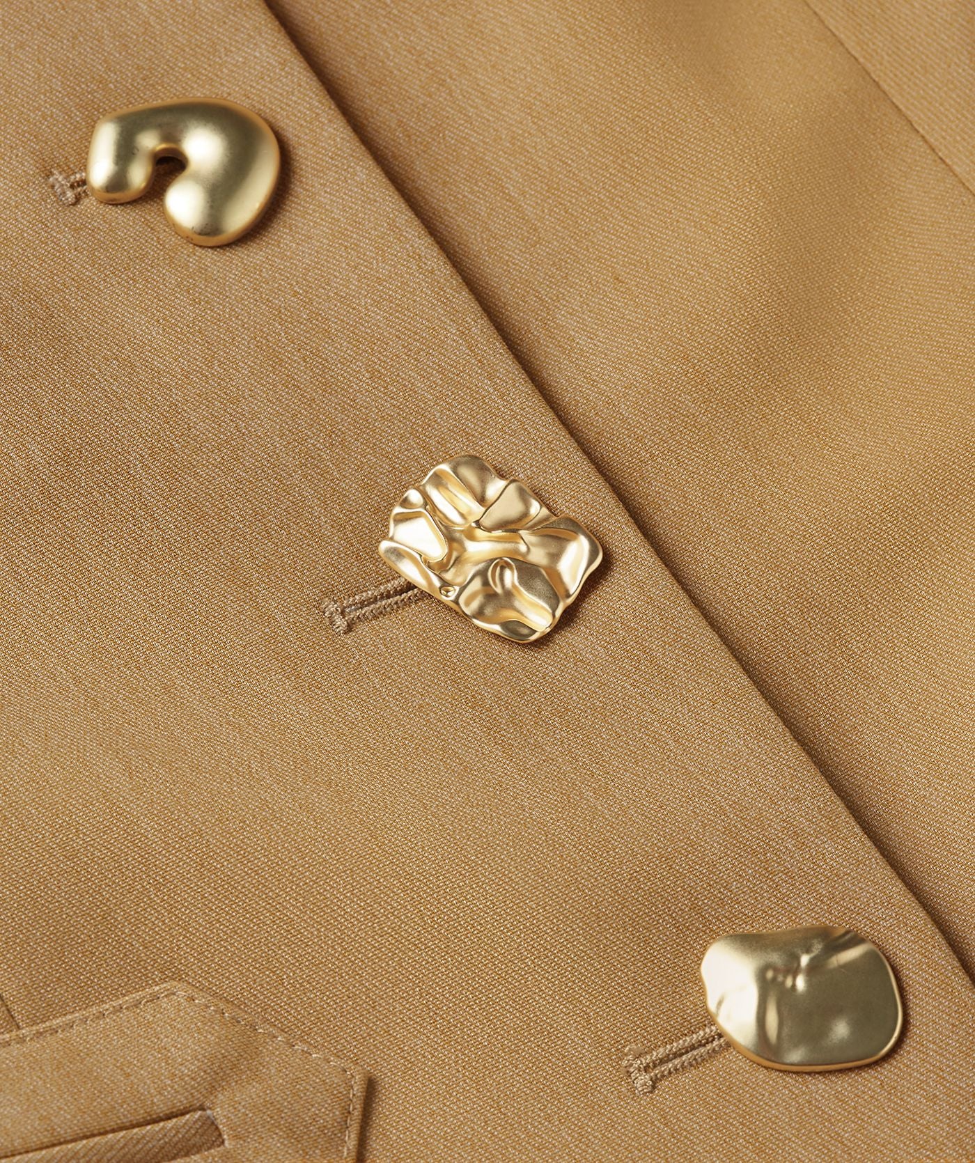 Boston Fitted Blazer - Light Camel Melange