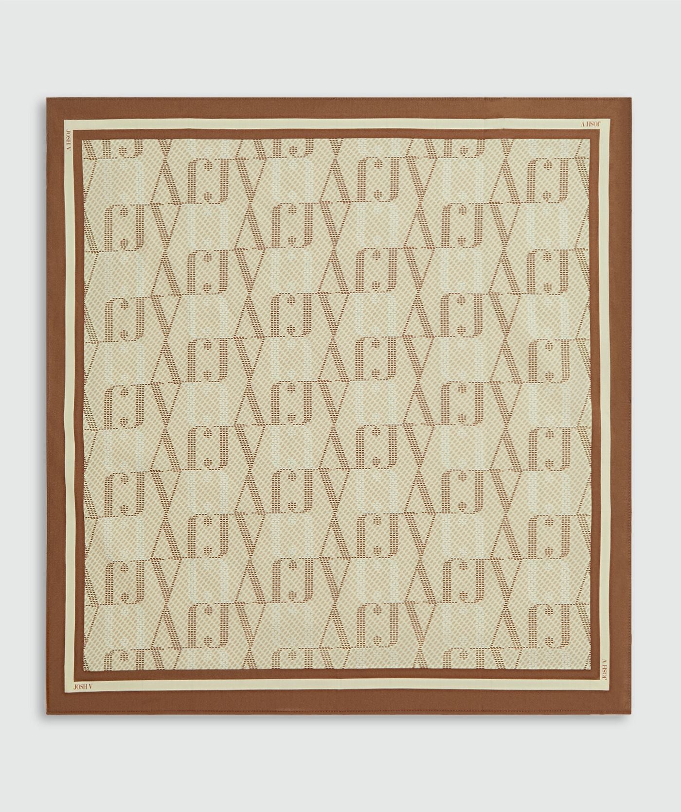 JV-BRYCE Sjaal met Logoprint - Beige