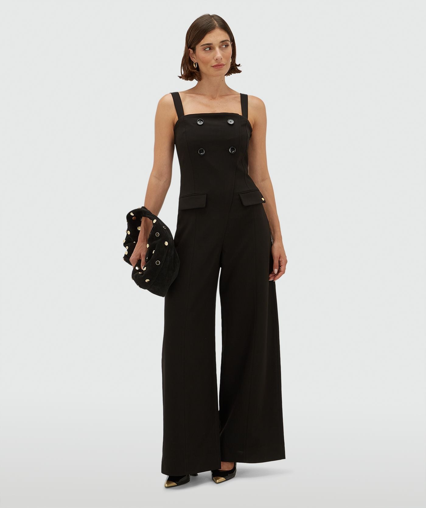JV-CHANA wide leg jumpsuit - black