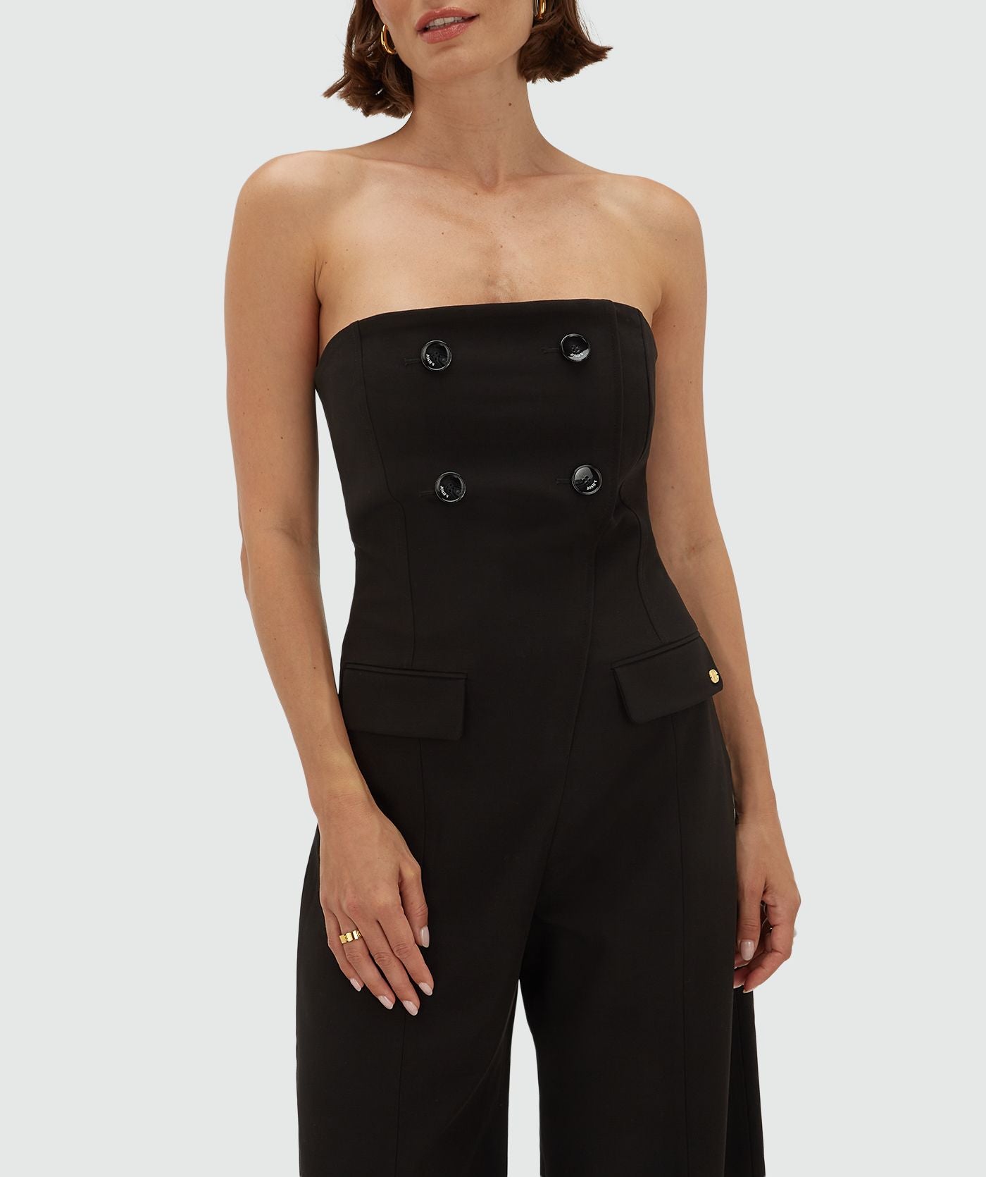 JV-CHANA wide leg jumpsuit - black