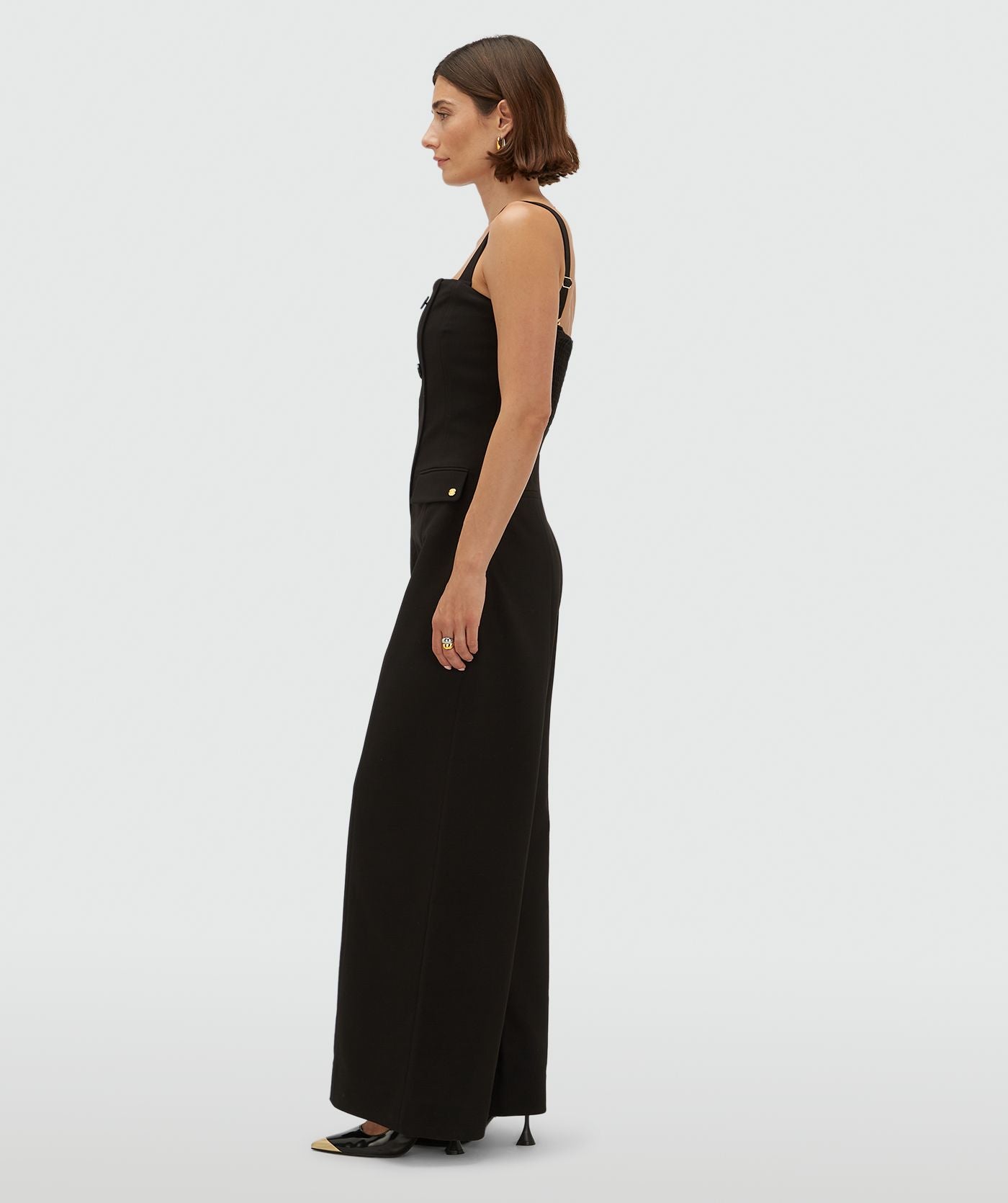JV-CHANA wide leg jumpsuit - black
