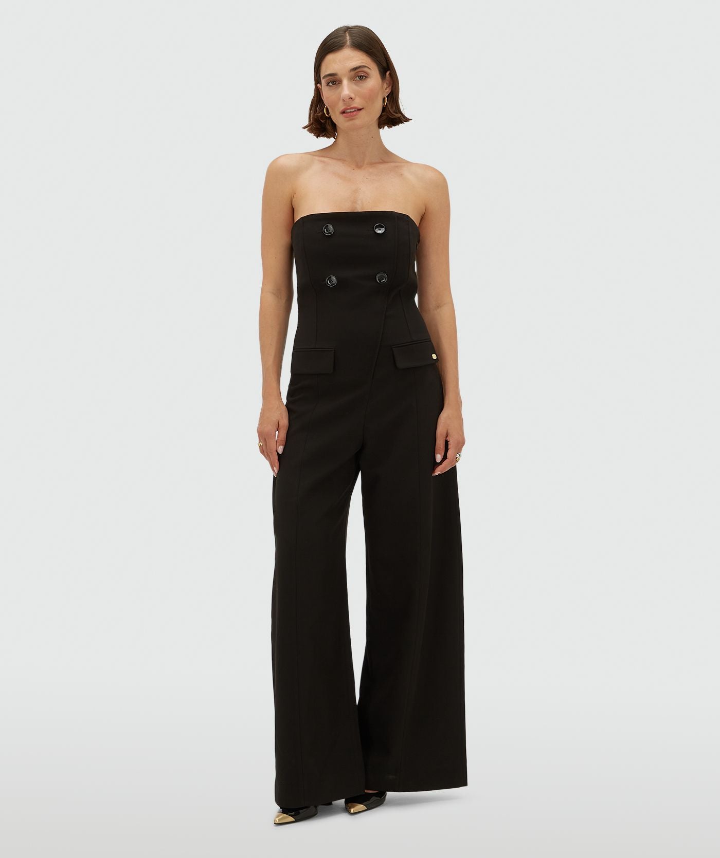 JV-CHANA wide leg jumpsuit - black