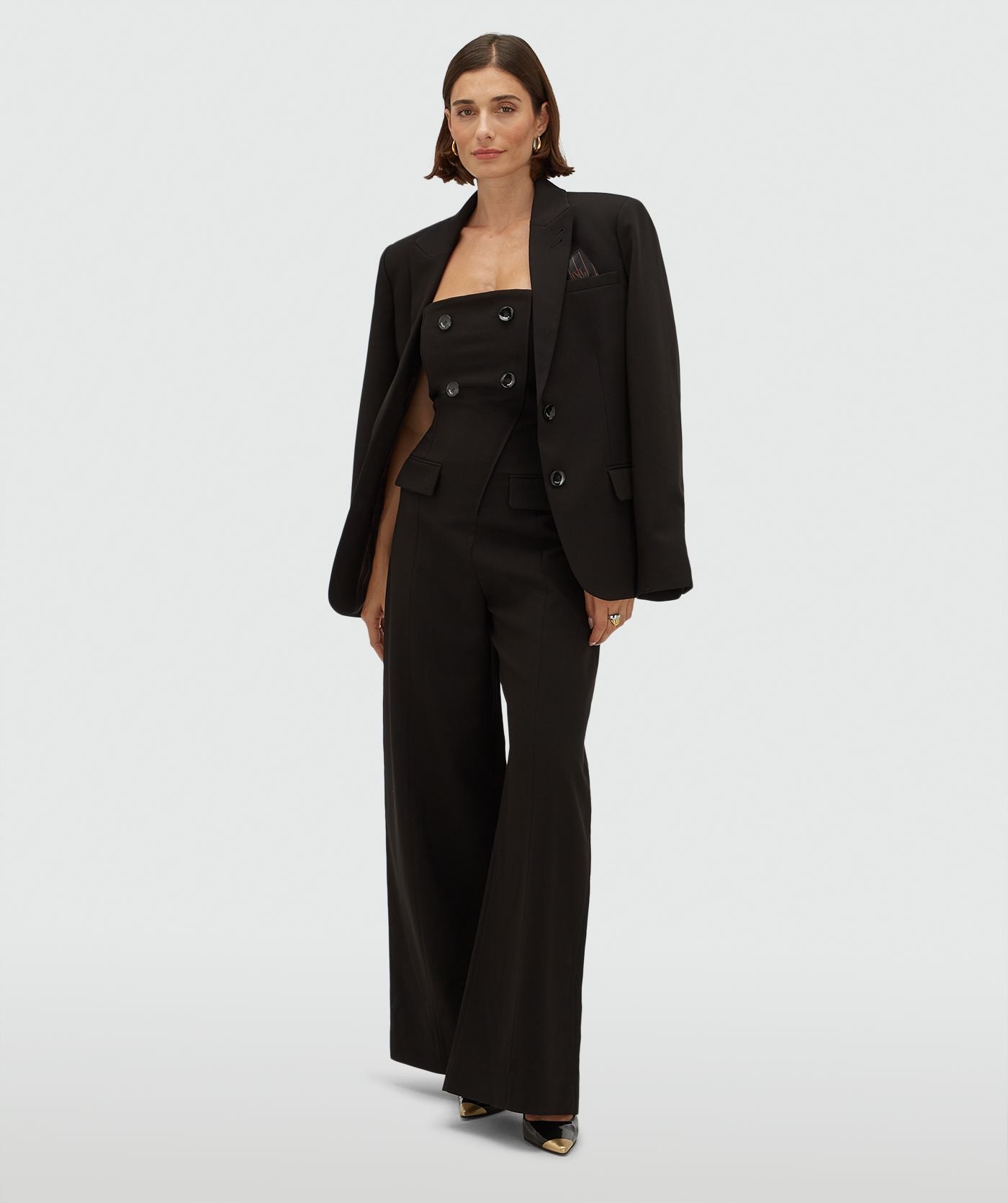 JV-CHANA wide leg jumpsuit - black