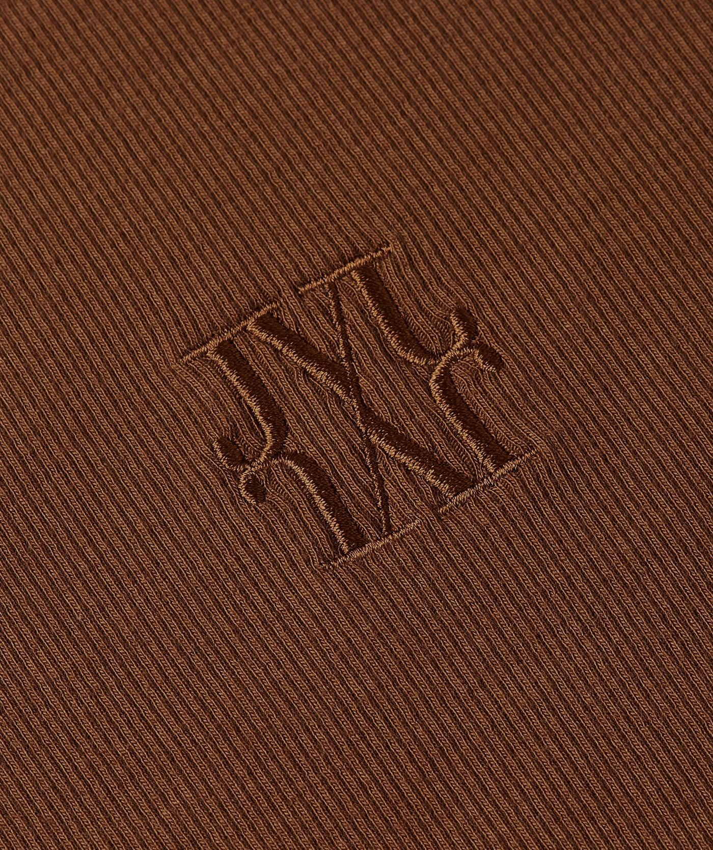 JV-CODY Slim Fit T-shirt met Logo - Cognac