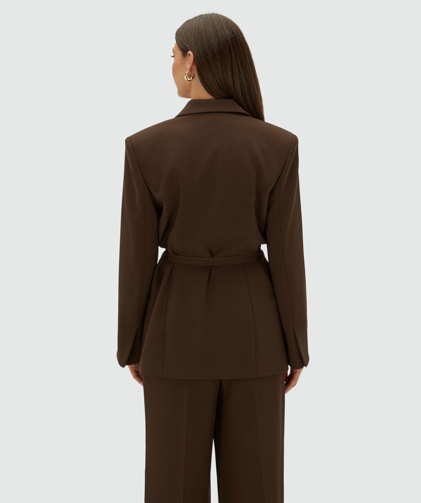 Dee Oversized Blazer - Brown