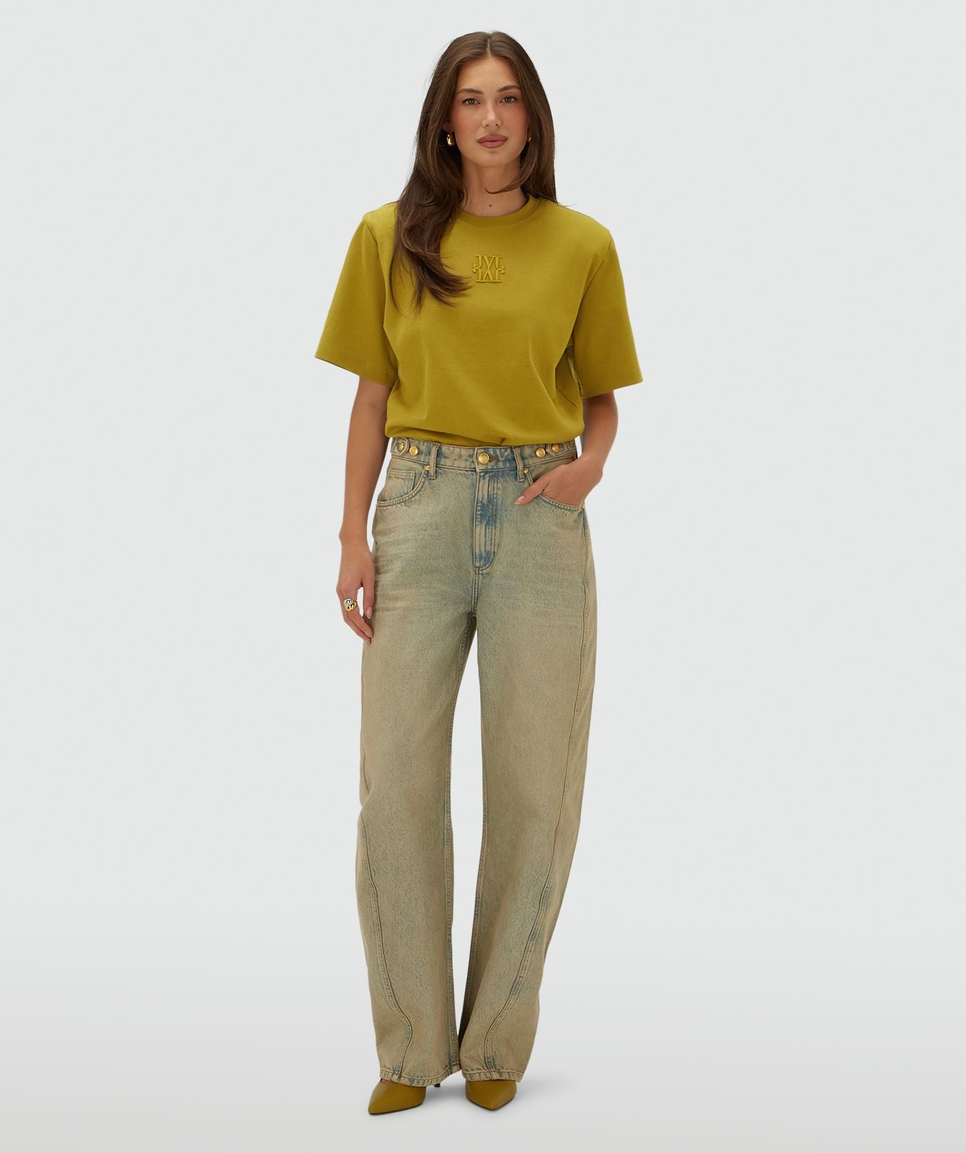 Dewi Balloon Fit Jeans - Dirty Wash Denim