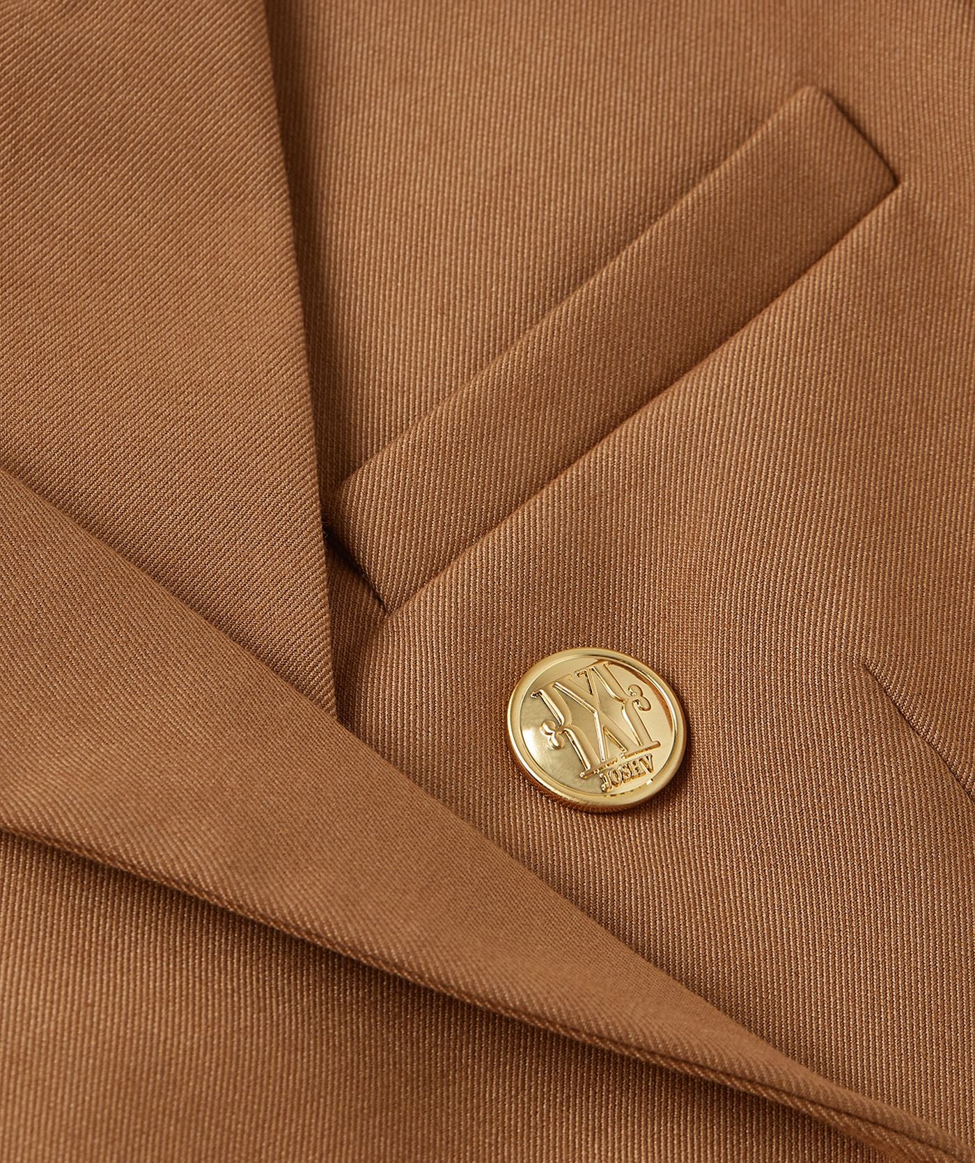 JV-HEIDI fitted blazer - cognac