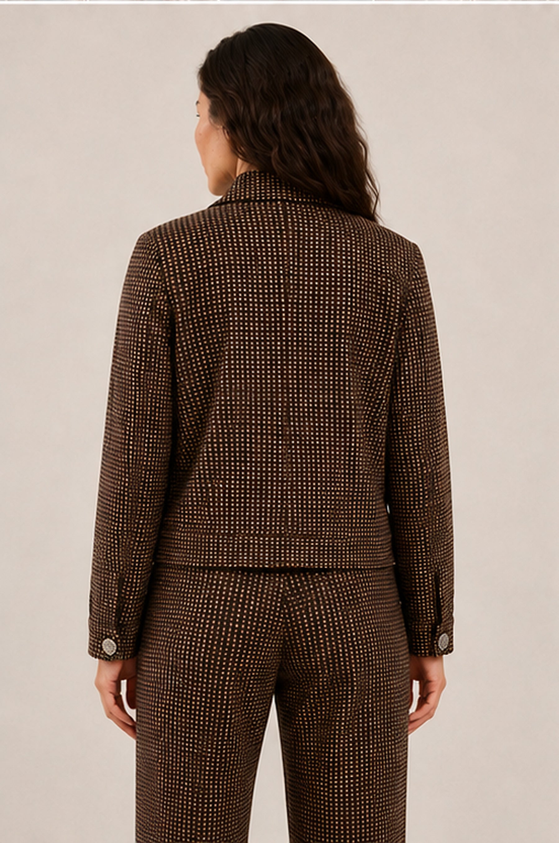Jacket Emmy Lano G. Ruit - Harris Tweed Choco