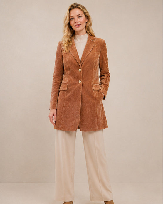 Blazer Tuxy Chenille Burned
