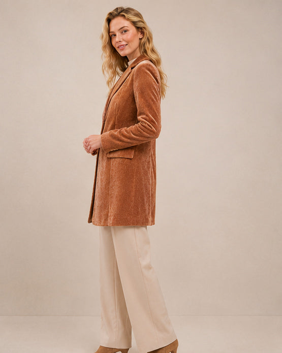 Blazer Tuxy Chenille Burned