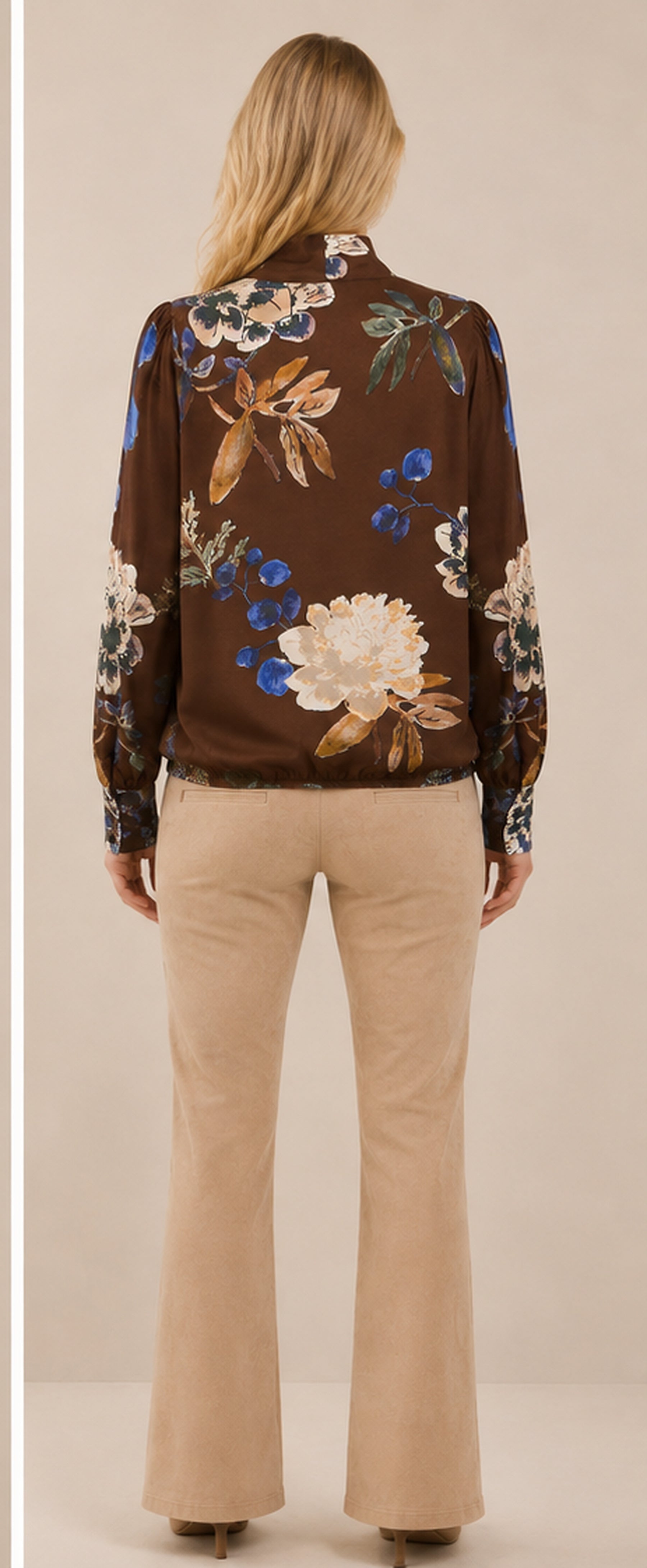 Blouse Jesse Print - Woods Choco