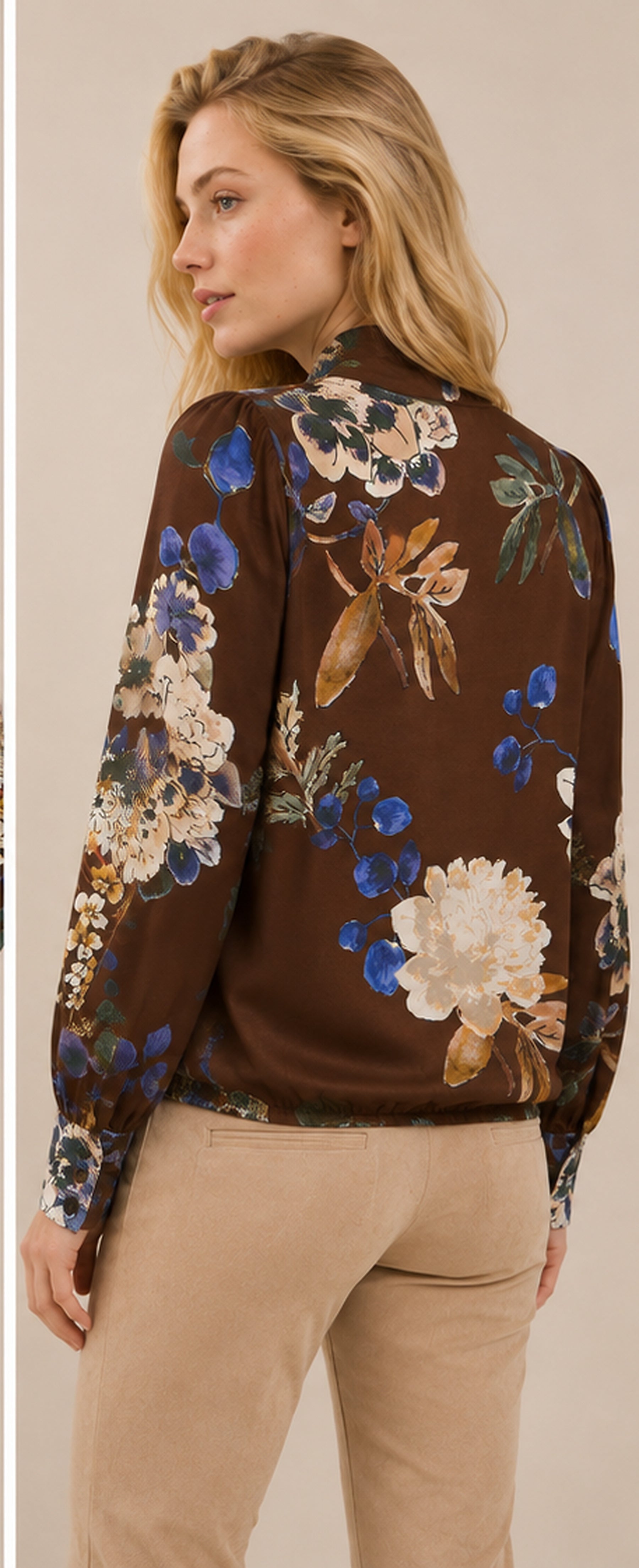 Blouse Jesse Print - Woods Choco